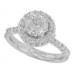 2.33 CT Women's Round Cut Diamond Engagement Ring